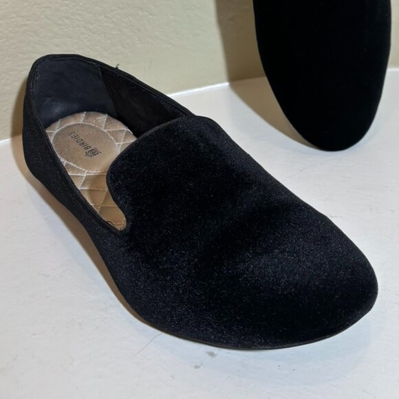 🐥Birdies Starling Black Suede Velvet Slipper Size 9.5 - Picture 3 of 11